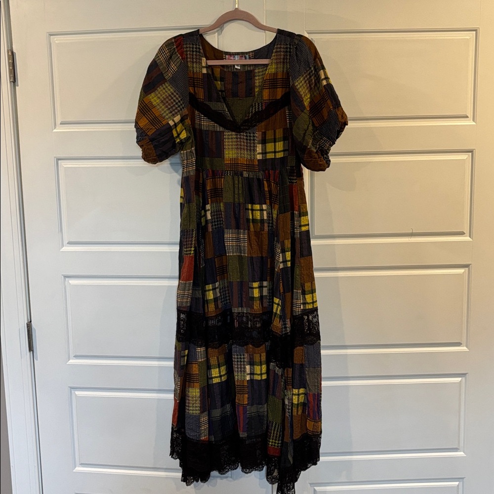 Urban Outfitters Multicolor Plaid Maxi Dress